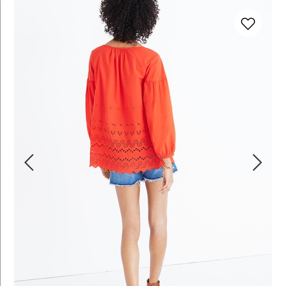 Madewell eyelet lattice top. - Picture 2 of 5